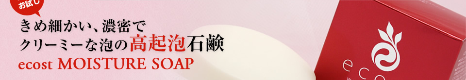 きめ細かい、濃密でクリーミーな泡の高起泡石鹸